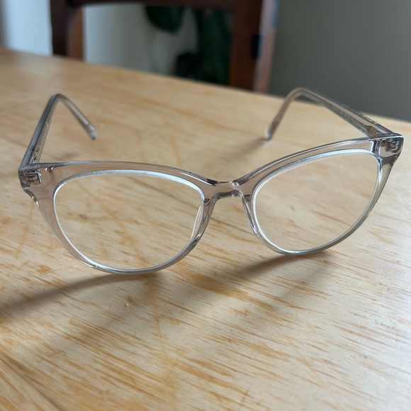 Warby Parker | Clear Transparent Round Eyeglass Frames - Picture 3 of 3